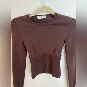 BABATON longsleeve brown top